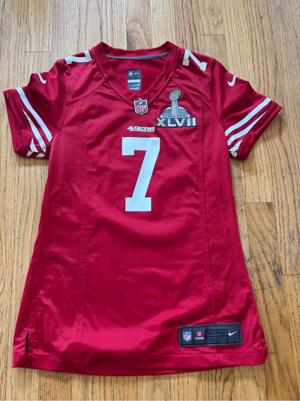 Nike Women’s Red NFL 49ers #7 Jersey Top